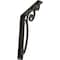 Ekena Millwork Avery Wrought Iron Bracket, (Single center brace), Antiqued Warm Silver 1 1/2"W x 7 1/2"D x 10"H BKTM01X07X10SAVAWS - alternate 1